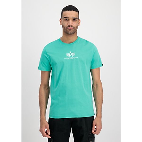 Alpha Industries  T-Shirts & Poloshirts Basic T-Shirt ML - atomic green günstig online kaufen