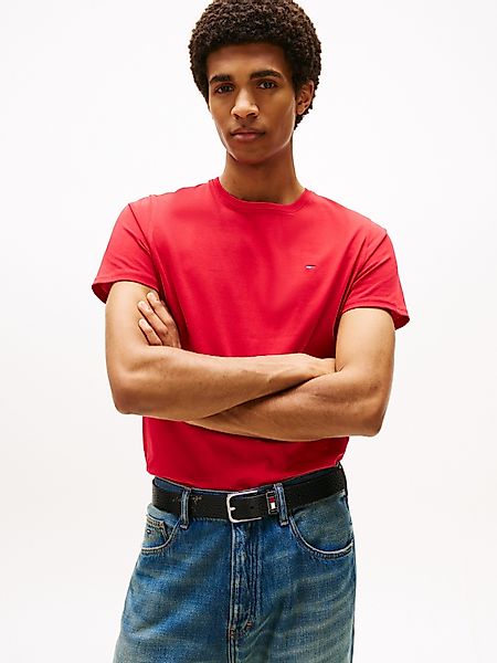 Tommy Jeans T-Shirt "TJM ESSENTIAL SOLID TEE" mit Rundhalsausschnitt und de günstig online kaufen