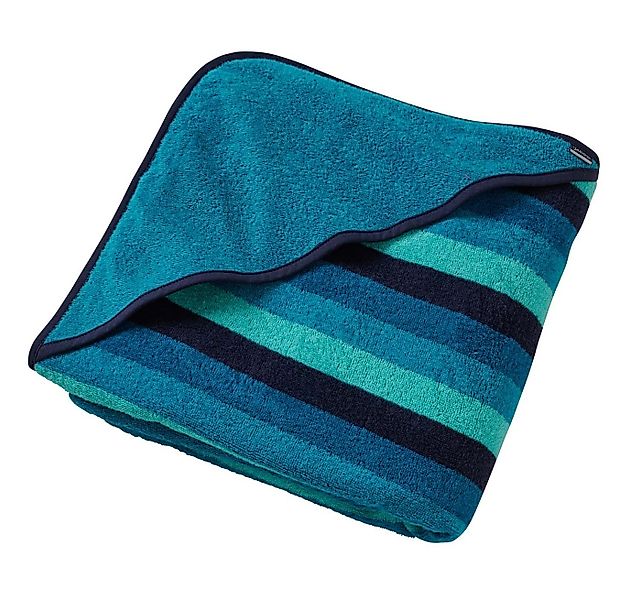 JAKO-O Handtücher JAKO-O Kapuzenhandtuch Kinder 140 x140cm, türkis gestreif günstig online kaufen