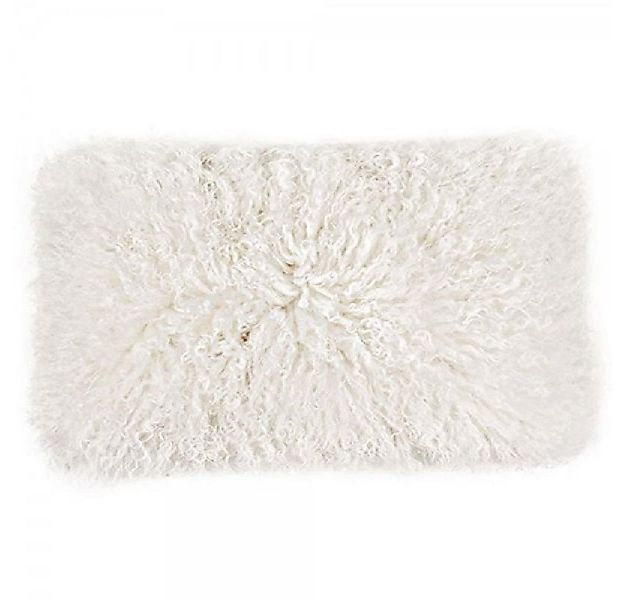 PAD Kissenhülle Kissenhülle Lammfell Kissen Glory Weiß (30x50cm) günstig online kaufen
