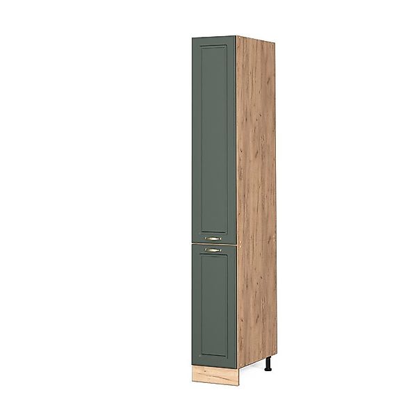 Vicco Hochschrank Fame-Line, Grün-Gold Landhaus/Goldkraft Eiche, günstig online kaufen