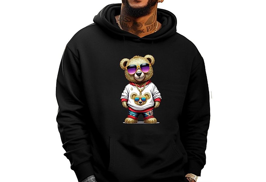 Banco Hoodie Herren Kapuzenpullover Hoodie Pullover Kapuze Druck TeddyBär günstig online kaufen