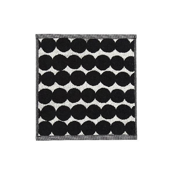Marimekko Badetücher Mini-Handtuch Räsymatto Weiß-Schwarz (30x30cm) günstig online kaufen
