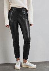 STREET ONE Lederhose High Waist günstig online kaufen