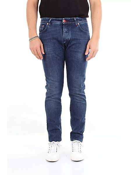 BARBA regelmäßig Herren Dunkle Jeans Baumwolle - Lyocell und Elasthan günstig online kaufen