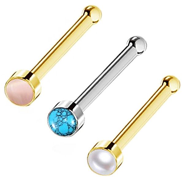 viva-adorno Nasenpiercing 0,8 mm Nasenstecker Piercing günstig online kaufen