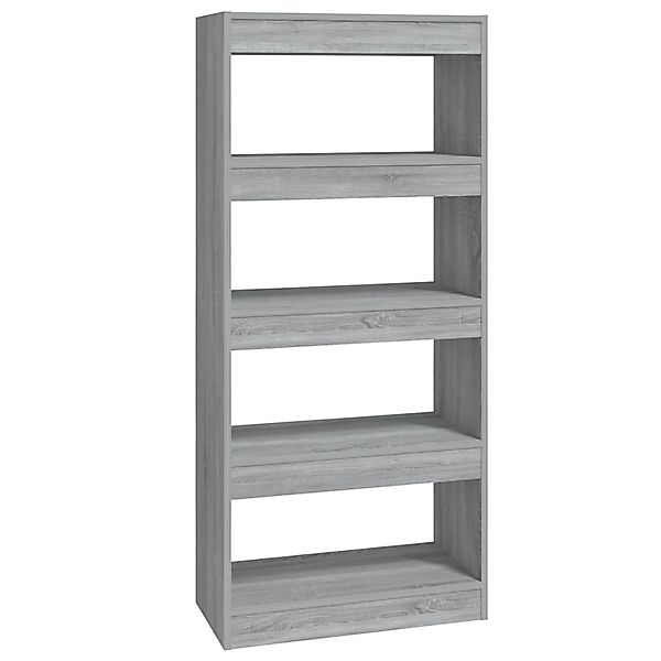 vidaXL Bücherregal Bücherregal/Raumteiler Grau Sonoma 60x30x135 günstig online kaufen