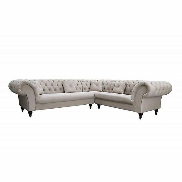 JVmoebel Ecksofa Weißes Chesterfield Ecksofa modernes stilvolles Design Neu günstig online kaufen