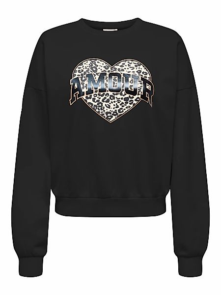 ONLY Sweatshirt "ONLLAUREN L/S LEO O-NECK CC SWT" günstig online kaufen