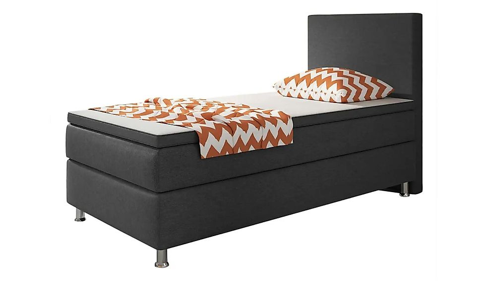 Boxspringbett  Berlin ¦ grau ¦ Maße (cm): B: 90 H: 115 Betten > Boxspringbe günstig online kaufen