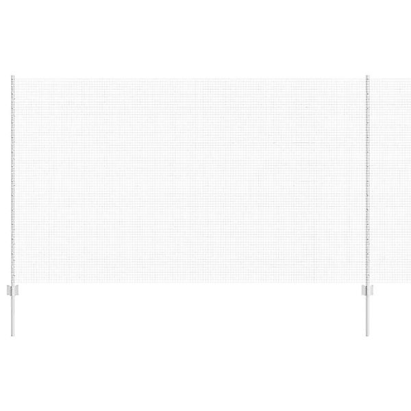 vidaXL Zaun mit Pfosten Silber 1,4 x 25 m Stahl 3336369 günstig online kaufen