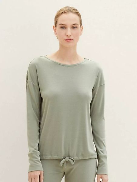 TOM TAILOR Sweatshirt Langarmshirt mit Kordelzug günstig online kaufen