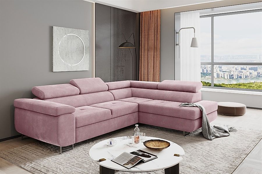 Fun Möbel Ecksofa Couchgarnitur JADE Stoff günstig online kaufen