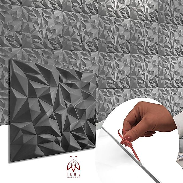 IKHEMalarka 3D Wandpaneel Selbstklebend Polystyrol Paneele günstig online kaufen