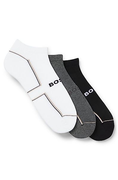 BOSS Sneakersocken 3PAS iconic plush CC (3-Paar) kontrastfarbene Details günstig online kaufen