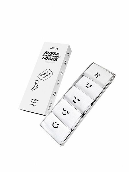 MELA Socken Gerippte Socken Stickerei 5 Paare Ohne Polyester & Polyamid. Da günstig online kaufen