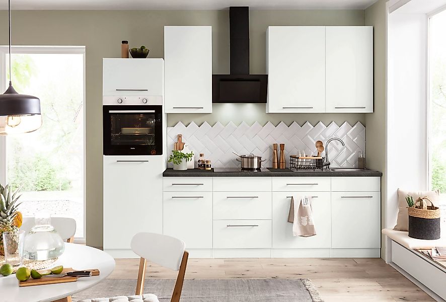 wiho Küchen Küchenzeile »Unna«, mit E-Geräten, Breite 280 cm günstig online kaufen