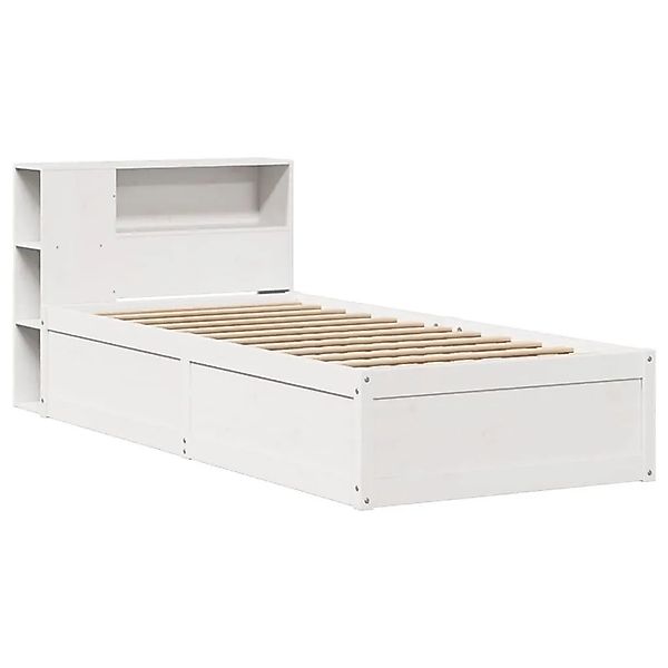 vidaXL Massivholzbett ohne Matratze Weiß 75x190 cm Kiefernholz 3323441 günstig online kaufen