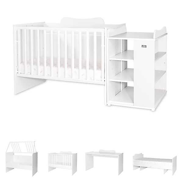 Lorelli Komplettbett Babybett Multi, Jugendbett, Schreibtisch, günstig online kaufen