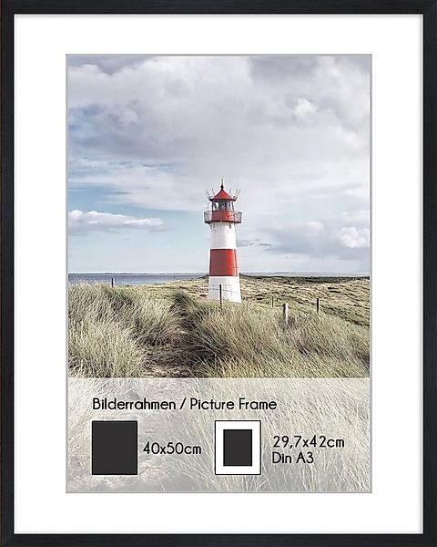 artissimo Bilderrahmen Bilder-Rahmen 40x50cm inkl. Passepartout für Poster günstig online kaufen