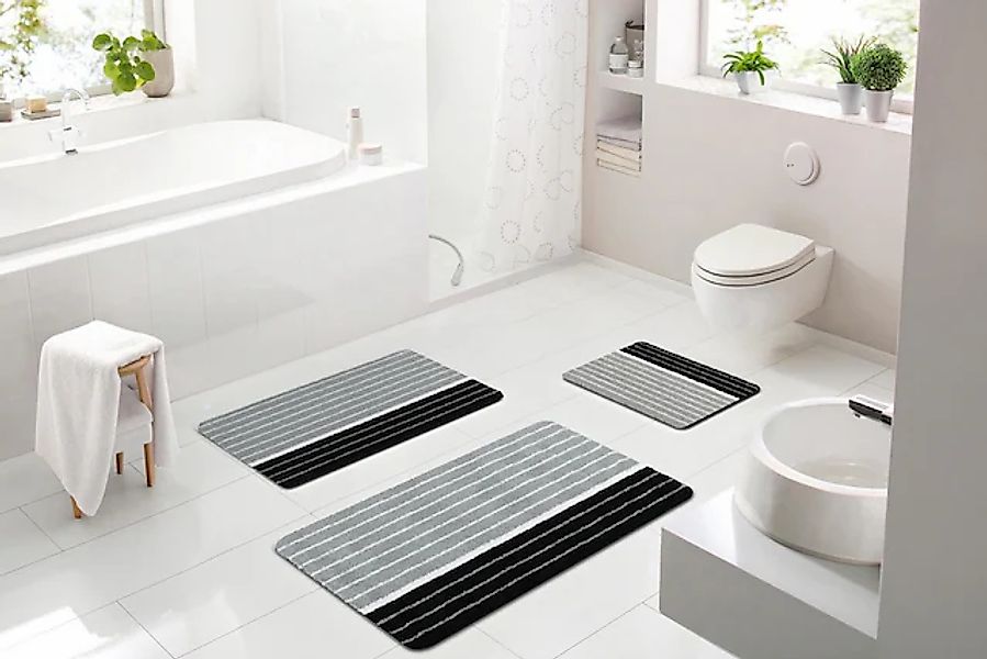 Batex Badematte »Tandea« Höhe 27 mm rutschhemmend beschichtet fußbodenheizu günstig online kaufen