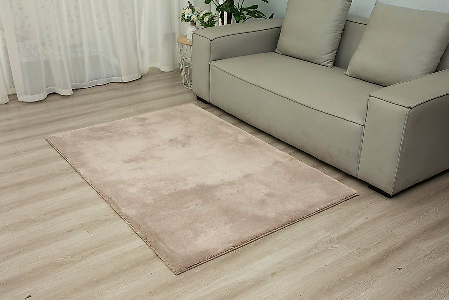 Vimoda Fellteppich Lisa, aus Mikrofaser rutschfeste und warme Oberfläche, H günstig online kaufen