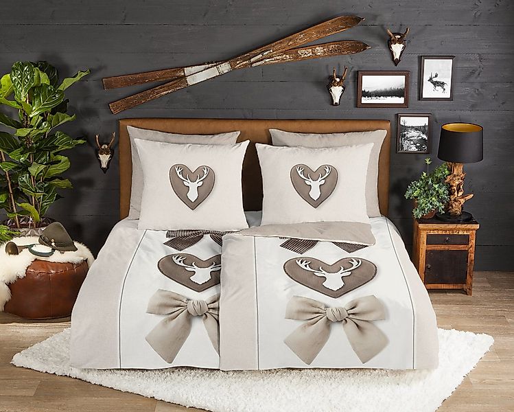 good morning Wendebettwäsche Siff, Biber, Flanell, 2 teilig, Flanell, Biber günstig online kaufen