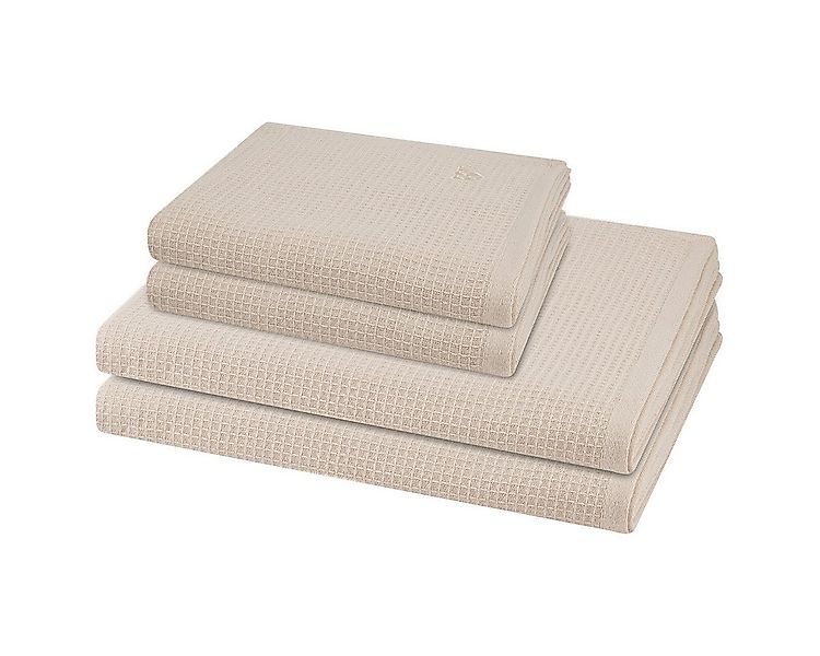 ROSS Handtuch Set Pique, Pique (Spar-Set, 4-St), 2 X Handtuch 2 X Duschtuch günstig online kaufen