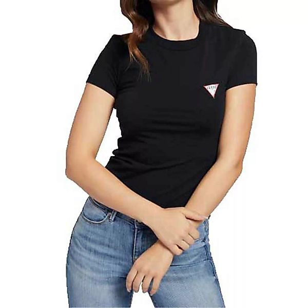 Guess Mini Triangle Kurzärmeliges T-shirt XS Jet Black A996 günstig online kaufen