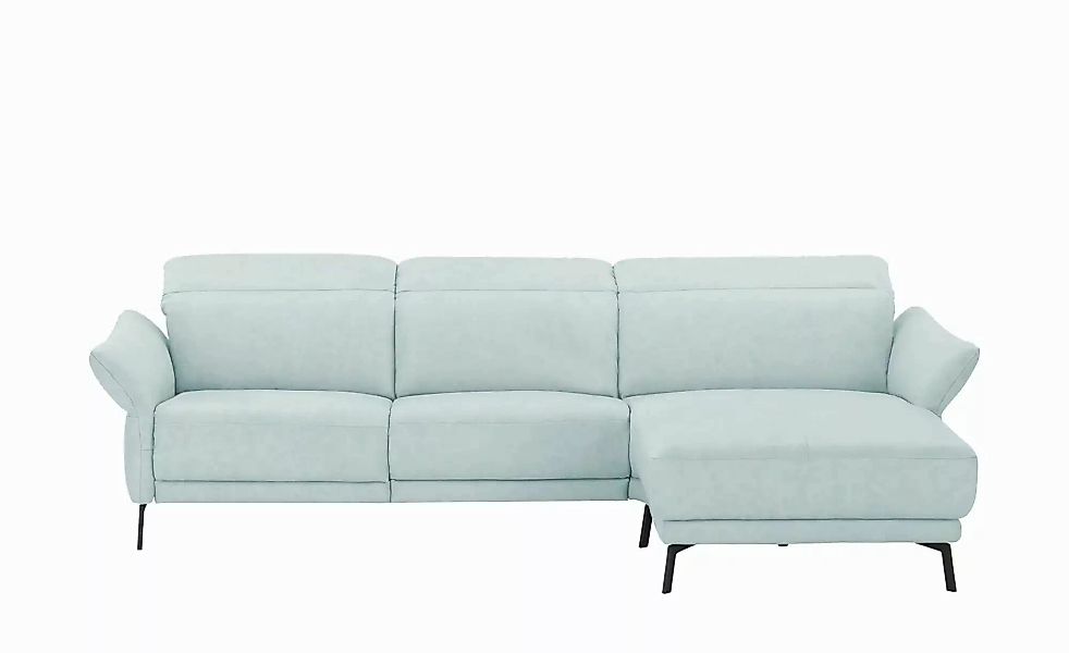 Wohnwert Ecksofa Leder Bellana ¦ blau ¦ Maße (cm): B: 285 H: 101 T: 161.0 P günstig online kaufen