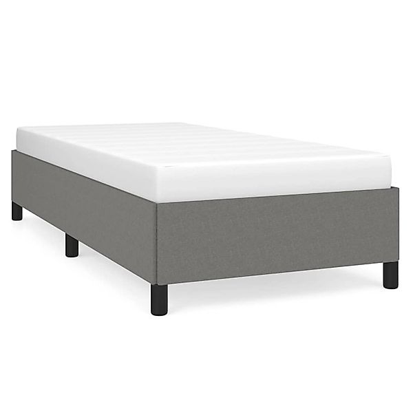 vidaXL Bettgestell Dunkelgrau 100x200 cm Stoff Modell 21400117 günstig online kaufen