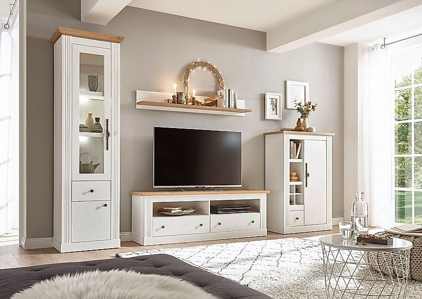 Home affaire Wohnwand Westminster TOPSELLER!, (Set, 4-St., Vitrine, Lowboar günstig online kaufen