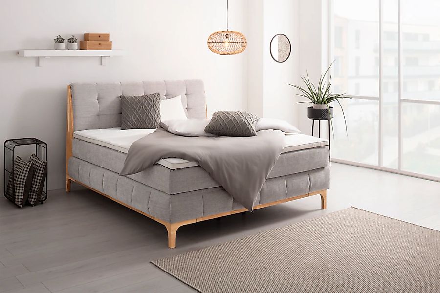 OTTO home Boxspringbett "Jelle" 5 Stk. tlg. zertifizierte, recycelte Bezugs günstig online kaufen