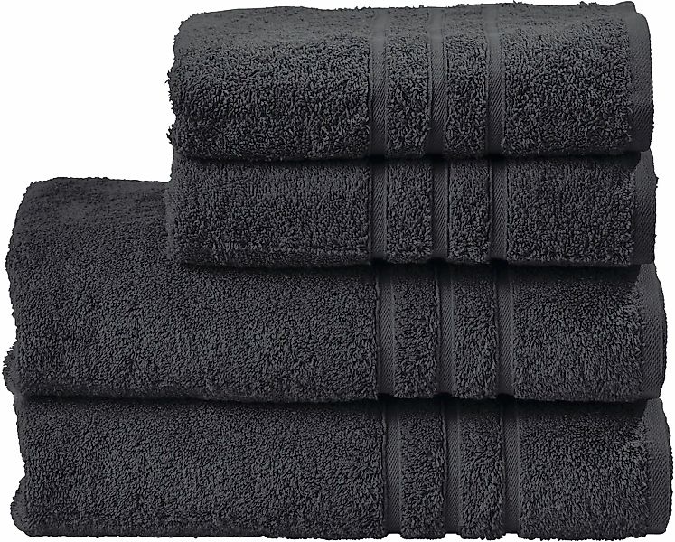 done. Handtuch Set "Daily Uni" 2x Handtücher (50x100 cm) & 2 Duschtücher(70 günstig online kaufen