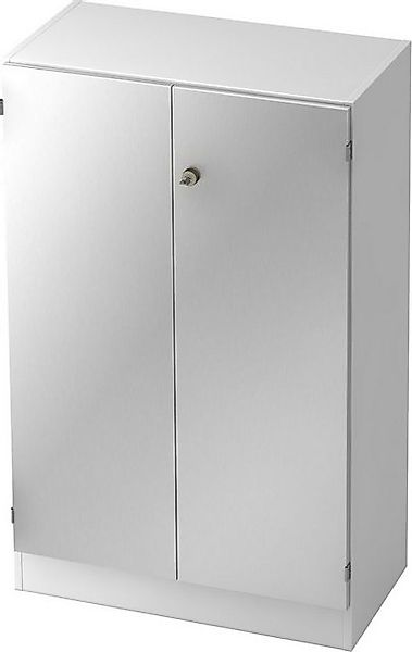 HAMMERBACHER Aktenschrank Schrank Solid 3OH BxTxH 80x42x127cm Griff SG Weiß günstig online kaufen