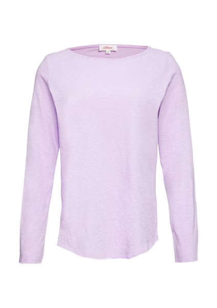 s.Oliver Langarmshirt T-Shirt Longsleeve mit Flammgarnstruktur günstig online kaufen