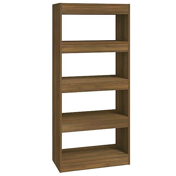 vidaXL Bücherregal Bücherregal/Raumteiler Braun Eichen-Optik 60x30x135 günstig online kaufen