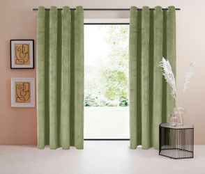 LeGer Home by Lena Gercke Vorhang "Samt Ladina" Ösen 1 Stk. tlg. blickdicht günstig online kaufen