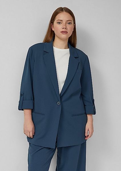 QS Jackenblazer Indoor-Blazer Blazer mit Turn-ups günstig online kaufen
