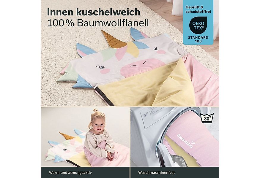 Skandika Schlafsack Soti, Schlafsack für Kinder bis 150 cm, buntes Design E günstig online kaufen