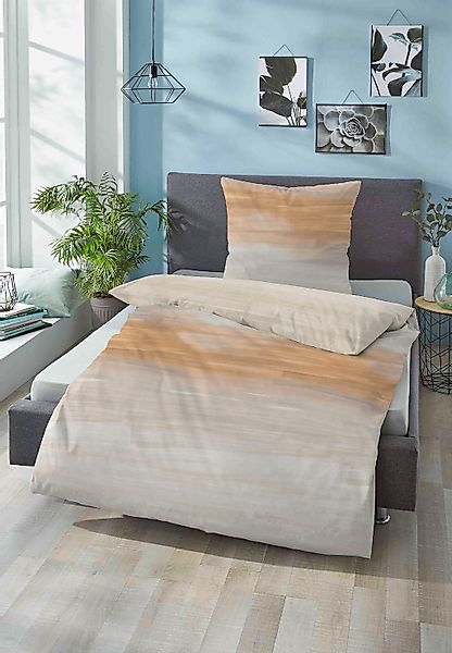 Biberna Bettwäsche Adam, Soft-Seersucker, 2 teilig, günstig online kaufen