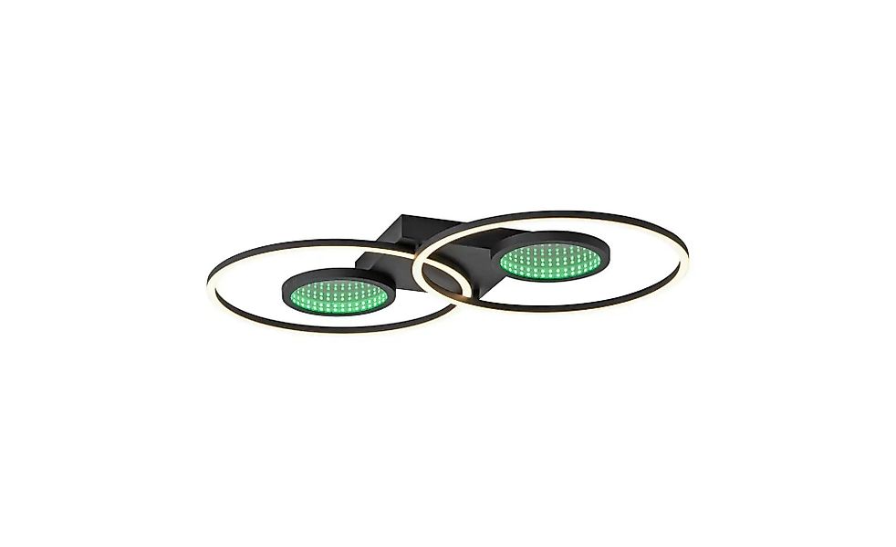 Paul Neuhaus Deckenleuchte   ¦ schwarz ¦ Maße (cm): B: 70 H: 6,5 T: 6.5 Lam günstig online kaufen