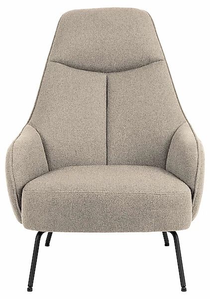 ACTONA GROUP Loungesessel »Texas«, Lehnstuhl, Boucle beige, Gestell matt sc günstig online kaufen