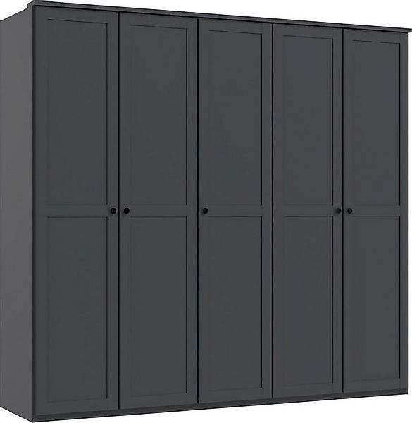 freiraum Drehtürenschrank Chalet 5 Türen, 3 Böden, 3 Stangen, Graphit - 225 günstig online kaufen