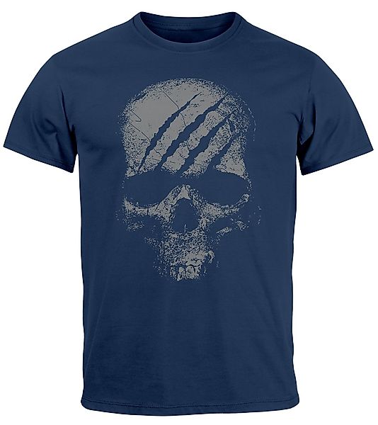 Neverless Print-Shirt Herren T-Shirt Totenkopf Skull günstig online kaufen