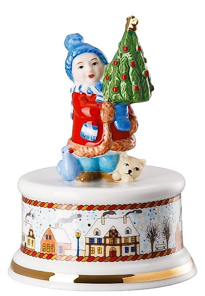 Hutschenreuther Weihnachtsfigur Weihnachtsmarkt Spieluhr klein günstig online kaufen