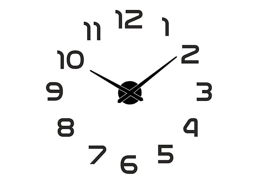 Miraval Wanduhr Miraval DIY Wanduhr groß schwarz günstig online kaufen