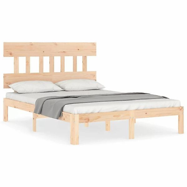 vidaXL Massivholzbett mit Kopfteil 4FT6 Double1689982 günstig online kaufen