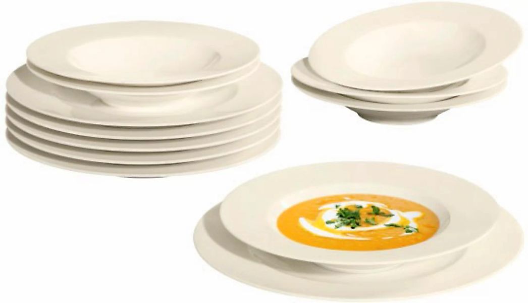 Seltmann Weiden Tafelservice »Teller Set, Geschirr-Set Zoè«, (Set, 12 tlg., günstig online kaufen