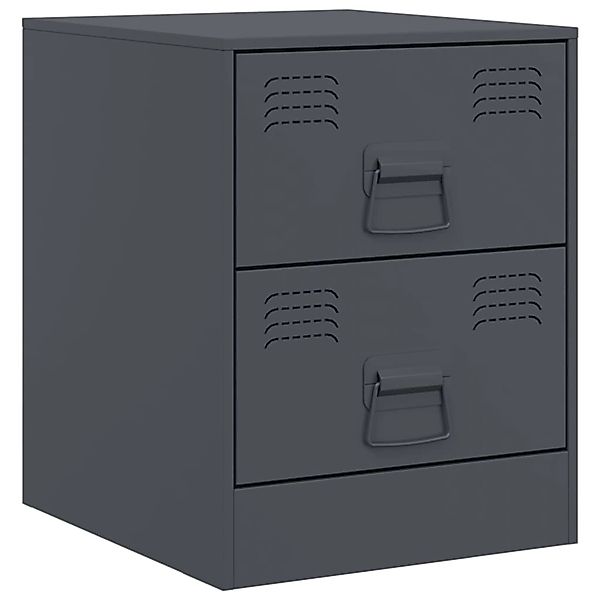 vidaXL Nachttisch Nachttisch Anthrazit 34,5x39x44 cm günstig online kaufen